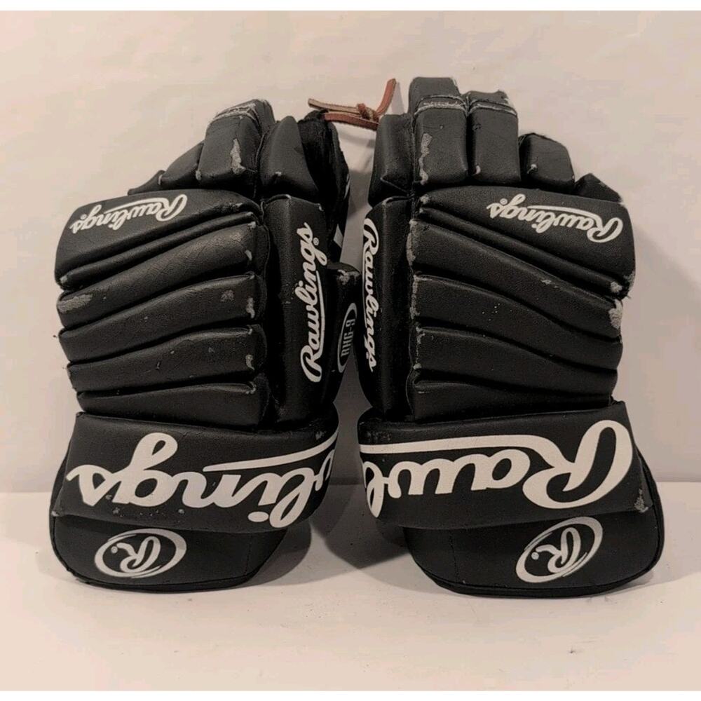 Rawlings RHG-9 Hockey Gloves - Vintage - Leather Flaking